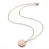 304 Stainless Steel Pendant Necklaces NJEW-Z006-01RG-4