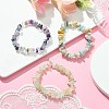 3Pcs 3 Style Natural Mixed Gemstone Chips Beaded Stretch Bracelets Set for Women BJEW-FZ00006-1