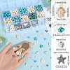 DIY Ocean Theme Synthetic Turquoise & Alloy Jewelry Making Findings Beads Kits DIY-SC0027-41-3