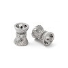 Brass Micro Pave Cubic Zirconia Beads KK-U052-22P-1