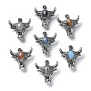 Natural & Synthetic Mixed Gemstone Pendant G-H083-03AS-1