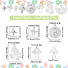 16Pcs 8 Style 201 & 304 Stainless Steel Charms STAS-SC0004-92-2