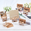 6 Sets Wood Place Card Holders AJEW-OC0001-35-6