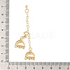 6-Holes 3-Strands Brass Lobster Claw Clasps KK-K388-71G-3
