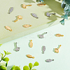 24Pcs 4 Style 304 Stainless Steel Pendants STAS-DC0010-14-5
