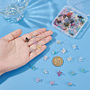 100Pcs Transparent Glass Butterfly Charms FIND-HY0003-79-3