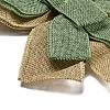 Christmas Linen Big Bowknot Pendant Decorations AJEW-M041-03B-4