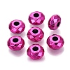 UV Plating Iridescent Transparent Acrylic European Beads OACR-E033-22-08-1