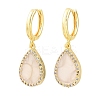 Brass Micro Pave Cubic Zirconia Hoop Dangle Earrings KK-CBA8324-11G-02-3