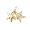 Brass Micro Pave Cubic Zirconia Pendants KK-A269-02D-G-1