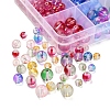 565Pcs 15 Style Transparent Spray Painted Glass Beads Strands GLAA-YW0001-47-4