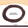 Braided Leather Cord with Core WL-CL0001-01B-2