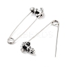 Anchor 316 Surgical Stainless Steel Safety Pin Hoop Earrings for Women EJEW-Z050-28AS-2