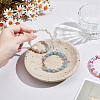 Flat Round Shape Marble Desktop Storage Tray AJEW-WH0348-408-3