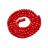 Opaque Solid Color Imitation Jade Glass Beads Strands EGLA-A044-P4mm-D15-2