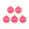 Mother's Day Alloy Enamel Charms ENAM-T016-11A-RS-1