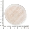 Flat Round Natural Selenite Slice Coasters AJEW-C042-01B-3