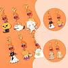 6Pcs Alloy Enamel Pendant Decorations HJEW-FS00059-2