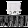 1 Yard Polyester Lace Ribbon with Glass Beads Tassel OCOR-NB0002-13C-6