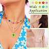 16Pcs 8 Colors Opaque Resin Pendants RESI-TA0002-56-8