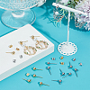 40Pcs 2 Style 202 & 304 Stainless Steel Round Ball Stud Earring Findings STAS-BBC0004-80-4
