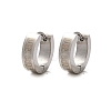 304 Stainless Steel Polishing Hoop Earrings EJEW-M106-01A-P-4