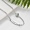 201 Stainless Steel Cable Chain Bracelets LS-BJEW-H205-01E-P-2