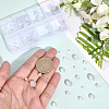 190Pcs 4 Styles Cat Eye Beads GLAA-PA0001-40B-3