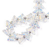 Electroplate Glass Beads Strands EGLA-N012-04C-4