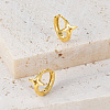 925 Sterling Silver Star Hoop Earrings KL4748-1-1