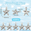 150PCS Tibetan Style Alloy Starfish/Sea Stars Charms TIBEP-SC0002-85-2