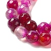 Natural Striped Agate/Banded Agate Beads Strands G-H1593-8mm-1-5