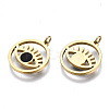 316 Surgical Stainless Steel Enamel Charms STAS-S116-395A-G-2