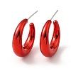 Ring Acrylic Stud Earrings EJEW-P251-34-2