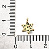 Brass Micro Pave Cubic Zirconia Pendants KK-D356-01B-G-3