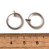 Tarnish Resistant 304 Stainless Steel Retractable Clip-on Hoop Earrings LS-STAS-I097-078P-3