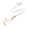 Imitation Pearl & Synthesis Shell Beaded Necklaces NJEW-A032-06G-01-2