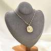 304 Stainless Steel Constellation Pendant Necklaces NJEW-K392-01G-04-1
