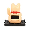 ABS Plastic Solar Powered Maneki-neko Figurines DJEW-B017-01B-02-4