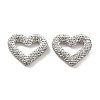Heart Shape Polymer Clay Rhinestone Beads CLAY-NH0001-09A-14-1