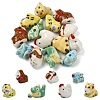 14Pcs 7 Styles Handmade Porcelain Beads PORC-CJ0001-40-1