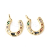 Brass Micro Pave Colorful Cubic Zirconia Charms LS-KK-Q031-40G-02-1