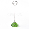 Diamond Shape Glass Name Card Holder DJEW-F009-A03-1