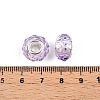 Baking Paint Transparent Glass European Beads GPDL-N004-C14mm-B04-3