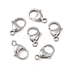 Tarnish Resistant 304 Stainless Steel Lobster Claw Clasps STAS-G035-I-1