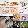 18Pcs 9 Size 201 Stainless Steel Grooved Finger Ring Settings STAS-UN0049-69MC-6