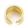 Brass Micro Pave Cubic Zirconia Open Cuff Ring RJEW-C033-08G-3