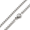 Alloy Snake Pandant Necklace with Stainless Steel Box Chains LS-NJEW-K245-009-2