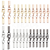 24Pcs 4 Colors Brass Lobster Claw Clasps KK-PH0002-96-1