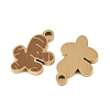 Vegetables 304 Stainless Steel Enamel Charms STAS-C137-02B-G-2